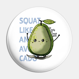 Avocado Gym Buddy Pin