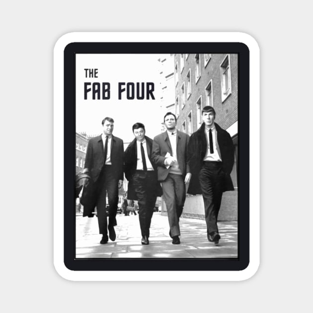 The Fab Four Men Of The Decade 70s 80s Magnet by huepham613