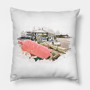 Covehead Harbour Fishing Boat, PEI 4 Pillow