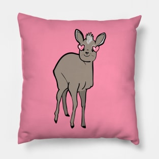 Dik-dik with Heart Eyes Pillow