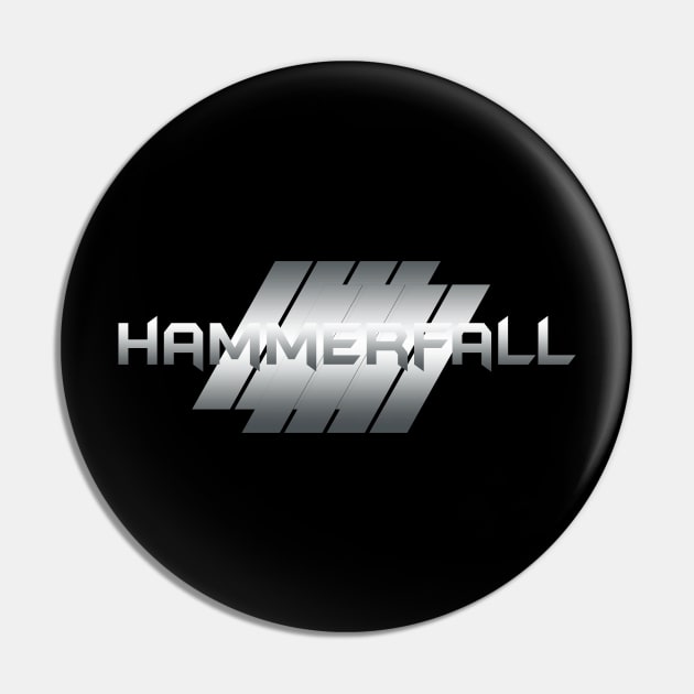 Metallic Illustration hammerfall Pin by theStickMan_Official