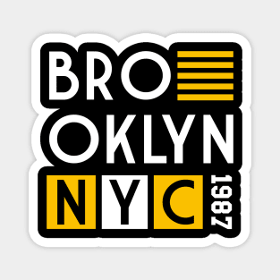 brooklyn nyc 1987 Magnet