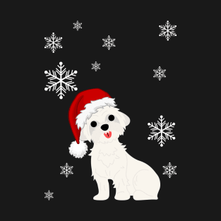 Cute Maltese Christmas Dog T-Shirt