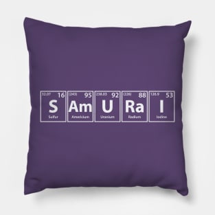 Samurai (S-Am-U-Ra-I) Periodic Elements Spelling Pillow