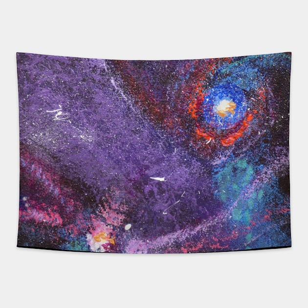 Abstract Galaxy Tapestry by PaintingsbyArlette