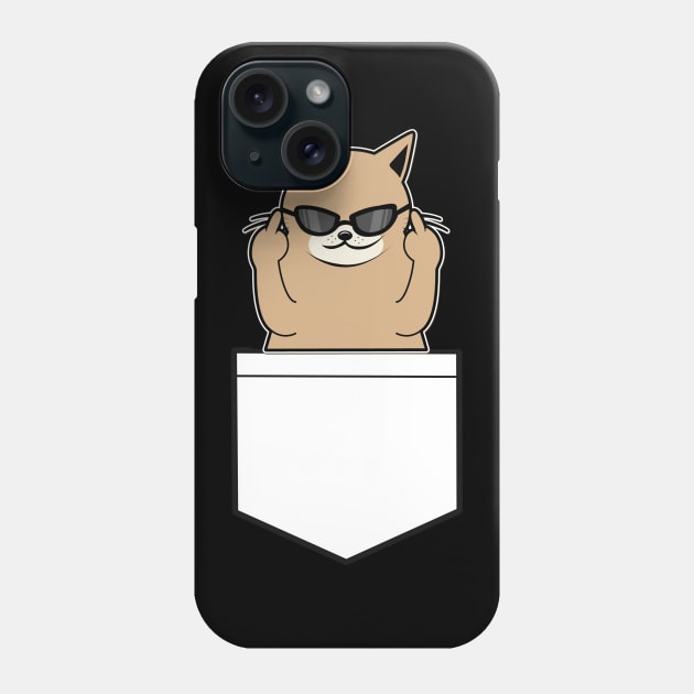 Pocket Cat Phone Case by Imutobi