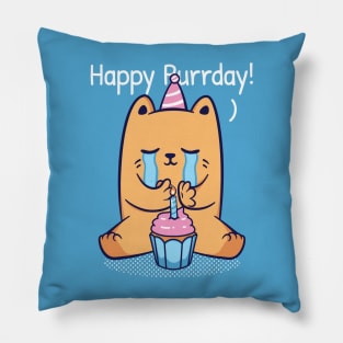 Happy Purrday! Pillow