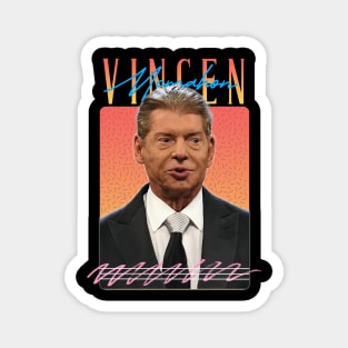 Vincen Mcmahon Retro Aesthetics Fan Art Magnet