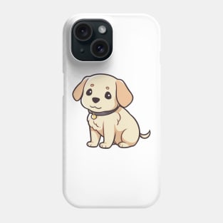 Labrador Retriever Anime Sitting Phone Case