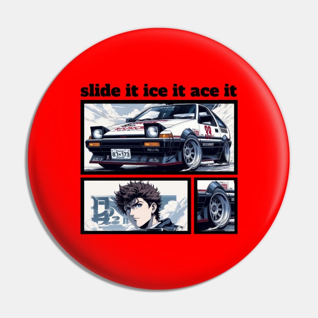 slide it, ice it, ace it : Hachiroku Pin by MOTOSHIFT