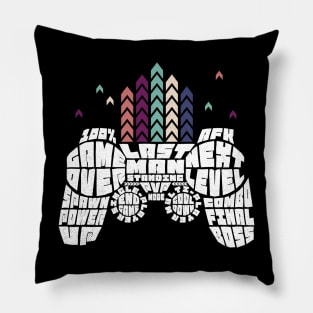 Gamer's World Typography Game Controller Pillow