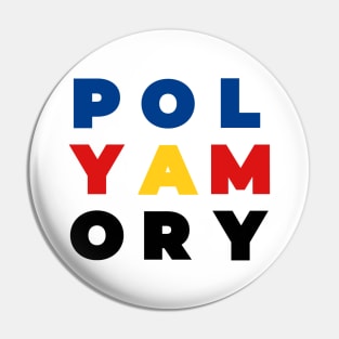 Polyamory Pride Flag Colors Pin