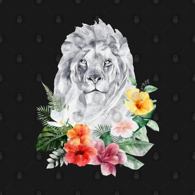 Floral Wild Lion Leo Animal Spirit Costume Wildlife Rescue by PinkyTree