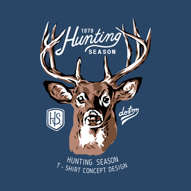 hunting season - deer hunting(dark shirt) by dotdotdotstudio