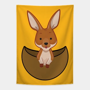 Kangaroo costume kangaroo baby Australian theme Tapestry