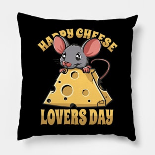 Happy Cheese Lovers Day Pillow