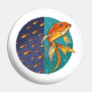 Independant Goldfish Pin