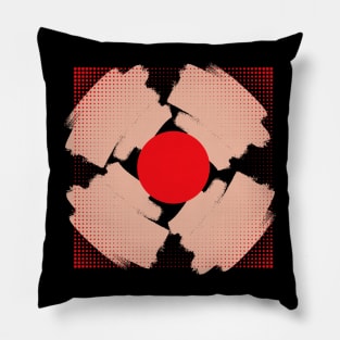 Red dot target Pillow