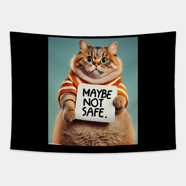 fat cat Tapestry by JIUJITSU- BJJ