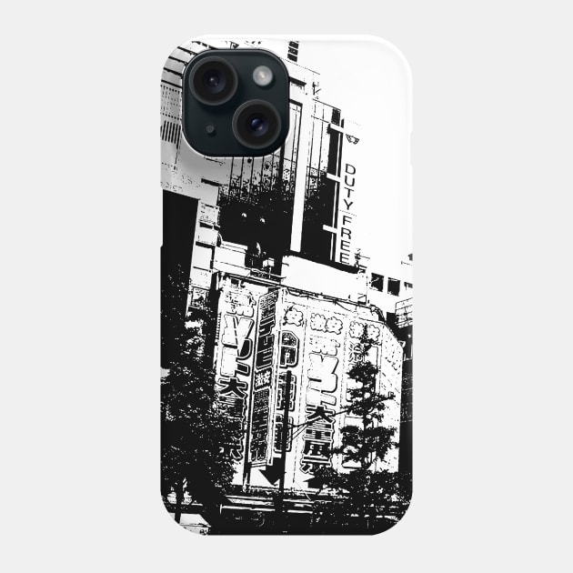 Akihabara Tokyo Manga Panel Phone Case by Neon Bang Bang