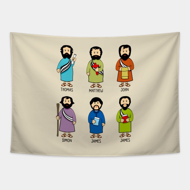 The apostles of Jesus Christ. Tapestry by sandra0021tees