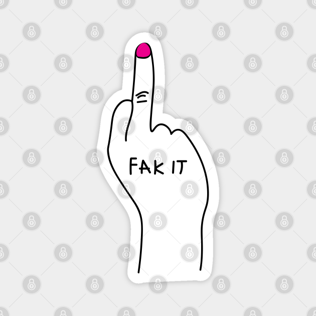 drawing of a middle finger