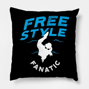 Freestyle Fanatic Swimmer 2 Pillow