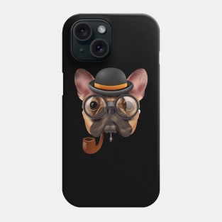 Hipster Bulldog Phone Case