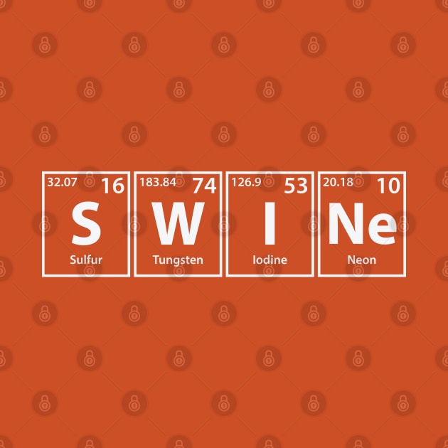 Swine (S-W-I-Ne) Periodic Elements Spelling by cerebrands