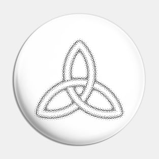 Stippled Triquetra Pin