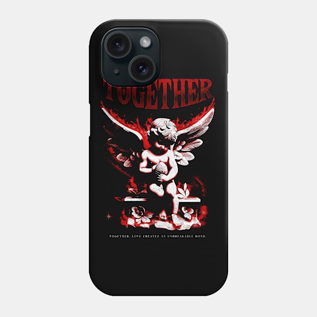 Together Cupid Statue Phone Case by Snoobdesignbkk