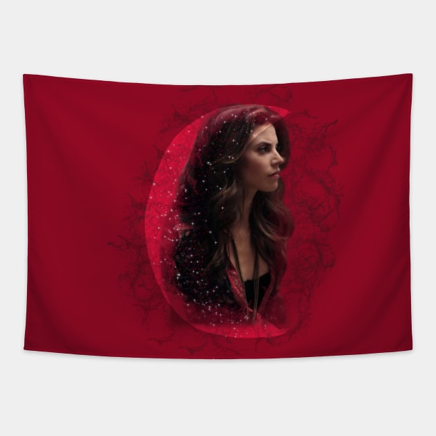 Ruby Lucas - Moon and Stars Tapestry by professionalfangrrl