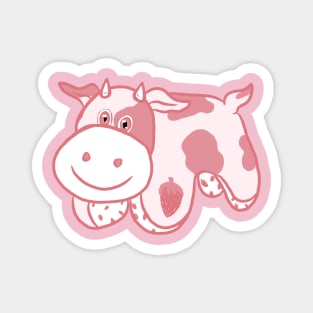 Strawberry Cow Magnet