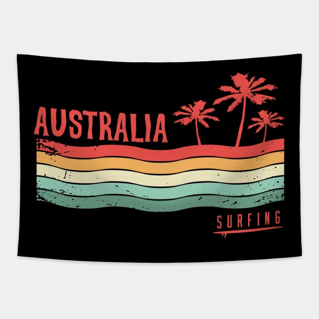 Australia surfing Tapestry by SerenityByAlex