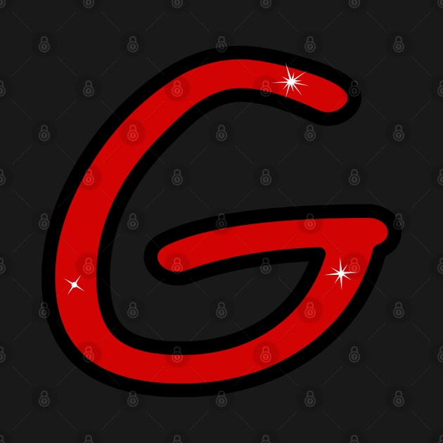 Letter G. Name with letter G. Personalized gift. Abbreviation. Abbreviation. Lettering by grafinya