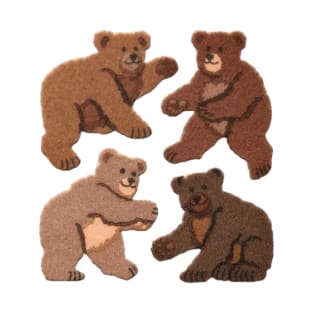 Dancing Bears Vintage Stickers T-Shirt