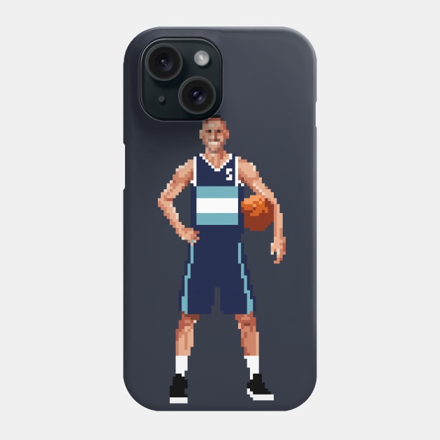 Manu Ginobili Pixel Posing Phone Case by qiangdade