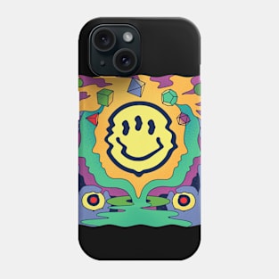 Three eyed smiley - square Phone Case