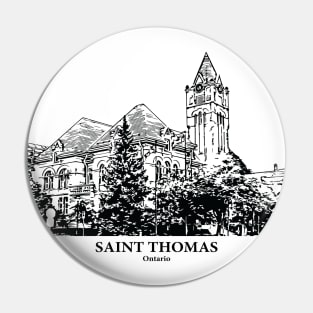 Saint Thomas - Ontario Pin