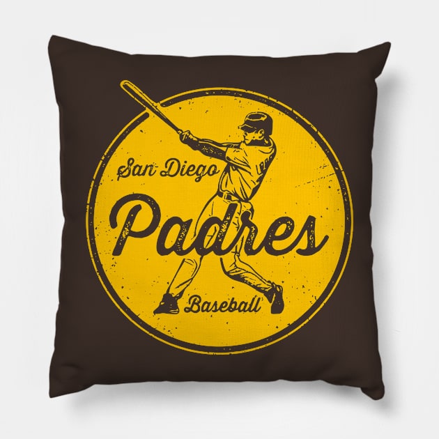 Vintage Padres Pillow by Throwzack