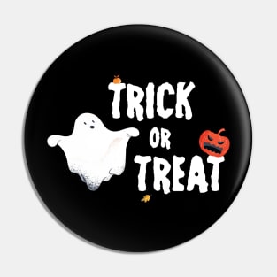 Trick or treat cute cartoon design for Halloween Pin