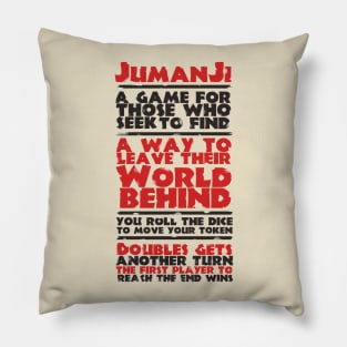 Jumanji rules Pillow