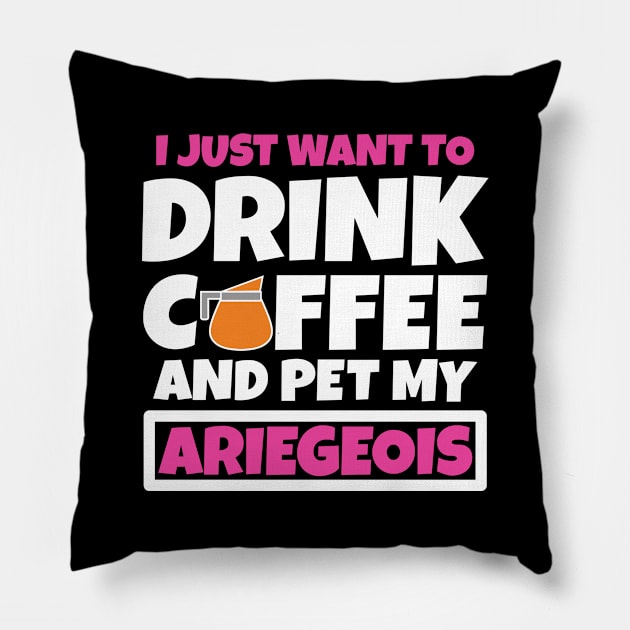 I just want to drink coffee and pet my Ariegeois Pillow by colorsplash