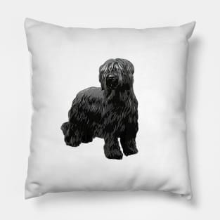 Briard Dog -Black Briard Pillow