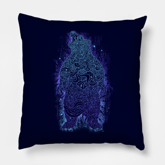 Electric Bear Pillow by qetza