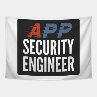 Application Security Engineer Development Security Operations Black Background Tapestry