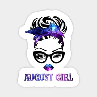 August Girl Galaxy Magnet