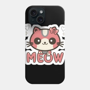 Meow kitty cat Phone Case
