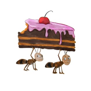 Ants Stealing Cake T-Shirt