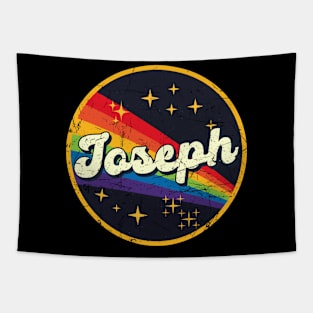 Joseph // Rainbow In Space Vintage Grunge-Style Tapestry